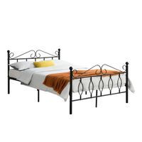 Metallbett Aploda 140x200 cm Schwarz