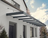 Vordach Sophia XL 9000 Alu Grau 140x845cm