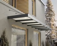 Vordach Sophia XL 7000 Alu Grau 140x660cm