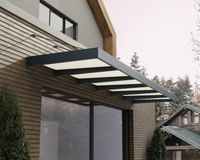Vordach Sophia XL 6000 Alu Grau 140x565cm