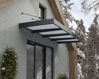 Vordach Sophia XL 4000 Alu Grau 140x378cm