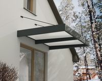 Vordach Sophia XL 2000 Alu Grau 140x192cm