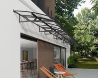 Vordach Amsterdam 8920 Alu Grau 139x892cm