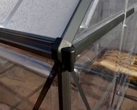 Gewächshaus Hybrid 6X4 Alu Grau 185x126cm