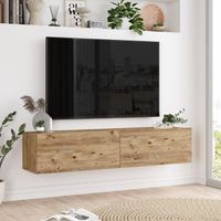 Fernsehtisch Lapinlahti 140 x 31,5 x 29,5 cm Eiche rustikal