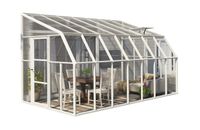 Wintergarten Sun Room 8x14 PVC Weiss 257x446cm