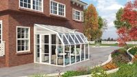 Wintergarten Sun Room 8x10 PVC Weiss 257x322cm