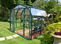 Gewächshaus Grand Gardener 8x8 PVC Grün 265x264cm