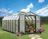 Gewächshaus Hobby Gardener 8x16 PVC Grün 266x516cm