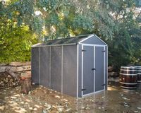 Gerätehaus Rubicon 6x10 Alu Grau 185x304cm