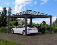 Carport Colorado 14x14 Alu Grau 426x425cm