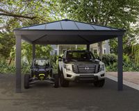 Carport Colorado 14x20 Alu Grau 426x612cm