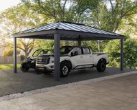 Carport Colorado 14x20 Alu Grau 426x612cm