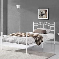 Metallbett Florenz 120x200 cm Weiß