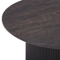 Home Deluxe Couchtisch Rund ADELINA Dark Oak