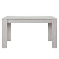Esstisch Nora für 6 Personen 140x90x77 cm Eiche Weiß