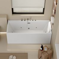 Home Deluxe Whirlpoolbadewanne AMBER - 170 x 58 x 80 cmm