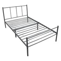 Metallbett Laos 90x200 cm Dunkelgrau