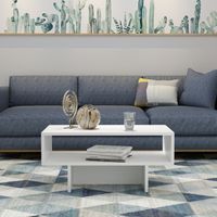 Couchtisch Mjölby 36.4x80x45 cm Weiß
