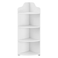 Eckregal Bjurholm 90x28x28 cm Weiß