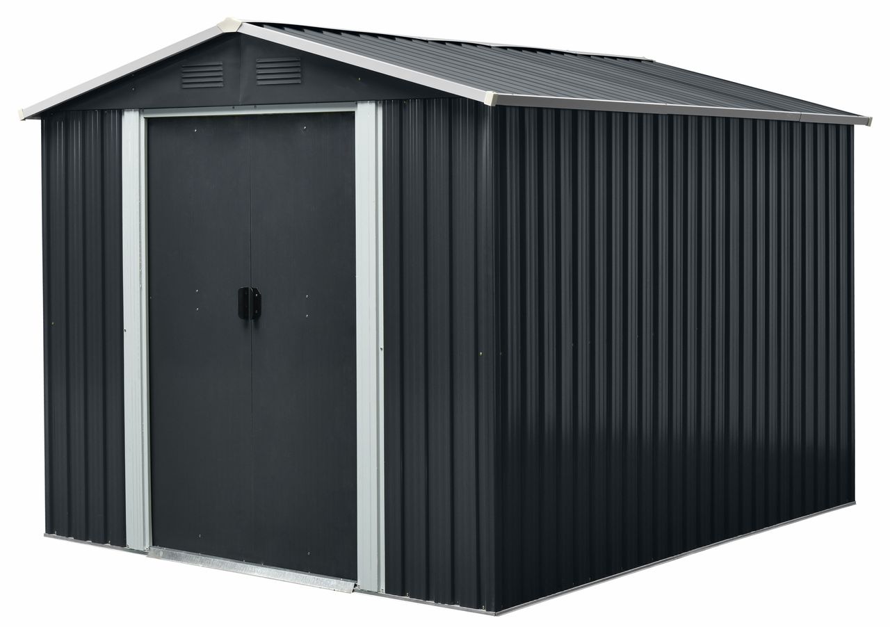 Metallgerätehaus "San Marino", ca. 303 x 236 x 190 cm - Grau