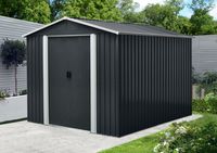 Metallgerätehaus "San Marino", ca. 303 x 236 x 190 cm - Grau