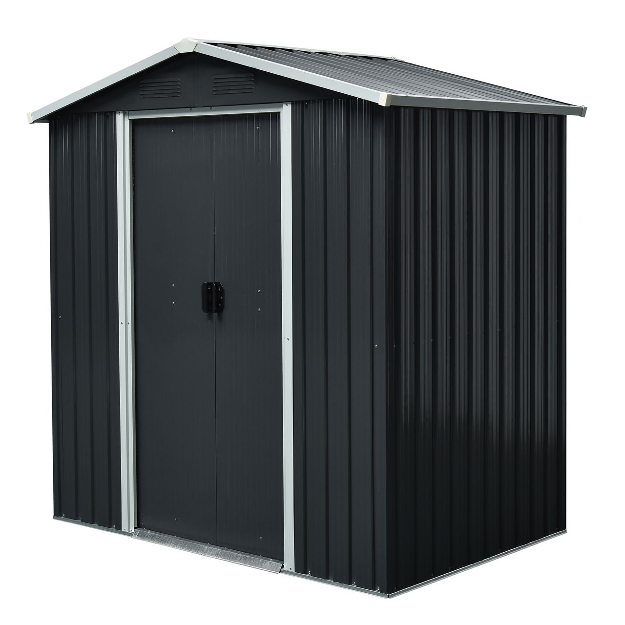 Metallgerätehaus "San Marino", ca. 131 x 194 x 184 cm - Grau