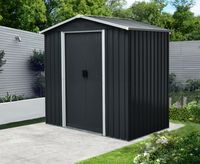 Metallgerätehaus "San Marino", ca. 131 x 194 x 184 cm - Grau