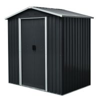 Metallgerätehaus "San Marino", ca. 131 x 194 x 184 cm - Grau