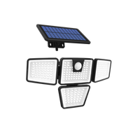 LED-Solar-Sensor-Wandleuchte - 800 Lumen
