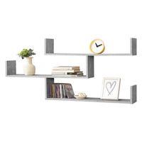 Wandregal Grimstad 119 x 18 x 55 cm Betonoptik
