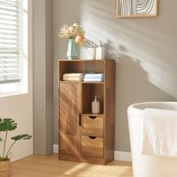 Badezimmerschrank Namsskogan 100x50x25cm Walnussoptik