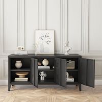 Fernsehschrank Kotka mit 3 Türen Schwarz
