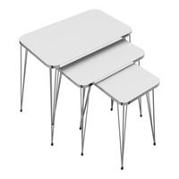 Satztisch Samsø 3er Set Weiß