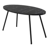 Couchtisch Skærbæk 43 x 90 x 50 cm Marmor, schwarz