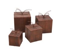 Garden Pleasure Metall-Deko Geschenkpakete, 4er Set