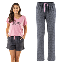 Nachtwäsche-Set 3tlg., für Damen