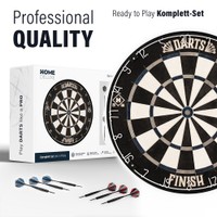HOME DELUXE Dartscheibe inkl, Surround GOOD DARTS - Dartscheibe FINISH Modern mit Surround