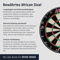 HOME DELUXE Dartscheibe inkl, Surround GOOD DARTS - Dartscheibe FINISH Klassisch ohne Surround