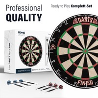 HOME DELUXE Dartscheibe inkl, Surround GOOD DARTS - Dartscheibe FINISH Klassisch mit Surround