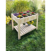 Pflanztisch aus Kiefernholz, ca. 92 x 63 x 93 cm