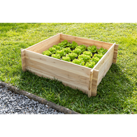 Pflanzkasten inkl. Geotextil, ca. 100 x 100 x 30 cm