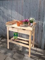 Pflanztisch aus Tannenholz, ca.80 x 45,5 x 85,5 cm