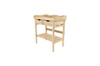Pflanztisch aus Tannenholz, ca. 80 x 45,5 x 85,5 cm - Natur
