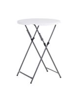 Runder Stehtisch, ca. 79 x 79 x 105 cm - Weiß