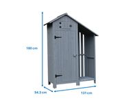 Outdoor Werkzeug-/ Holzregal, ca.131 x 54,3 x 180 cm