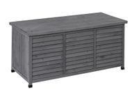 Outdoor Aufbewahrungsbox, Grau, ca. 130 x 64 x 60 cm