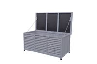 Outdoor Aufbewahrungsbox, Grau, ca. 130 x 64 x 60 cm