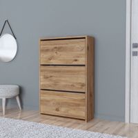 Schuhschrank Aurskog 110x73,5x24cm Eiche
