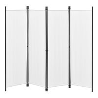 Raumteiler Huesca 4-teilig 200x171 cm Weiß